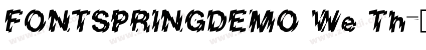FONTSPRINGDEMO We Th字体转换